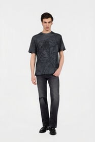 JC Washed Black Straight Fit Jeans BLACK BLACK UFJ003-UF023