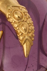 RC Bague De Cocktail Dorée Avec Améthyste ORO/AMETISTA VWG003-AM081