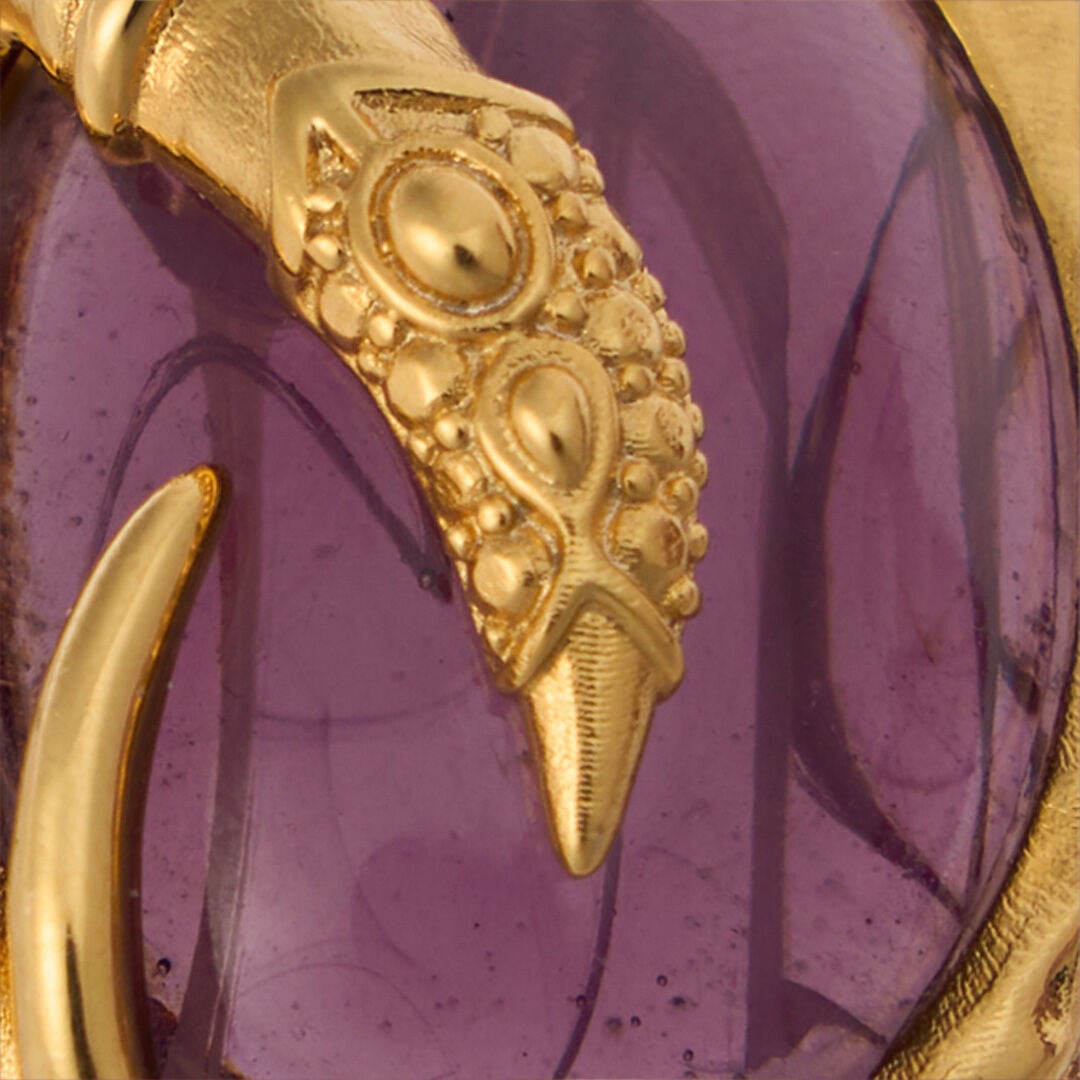 RC Bague De Cocktail Dorée Avec Améthyste RC Bague De Cocktail Dorée Avec Améthyste ORO/AMETISTA VWG003-AM081