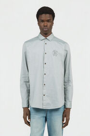 RC Light Grey Shirt with Monogram RC Embroidery BROWN SOT70P-FN006