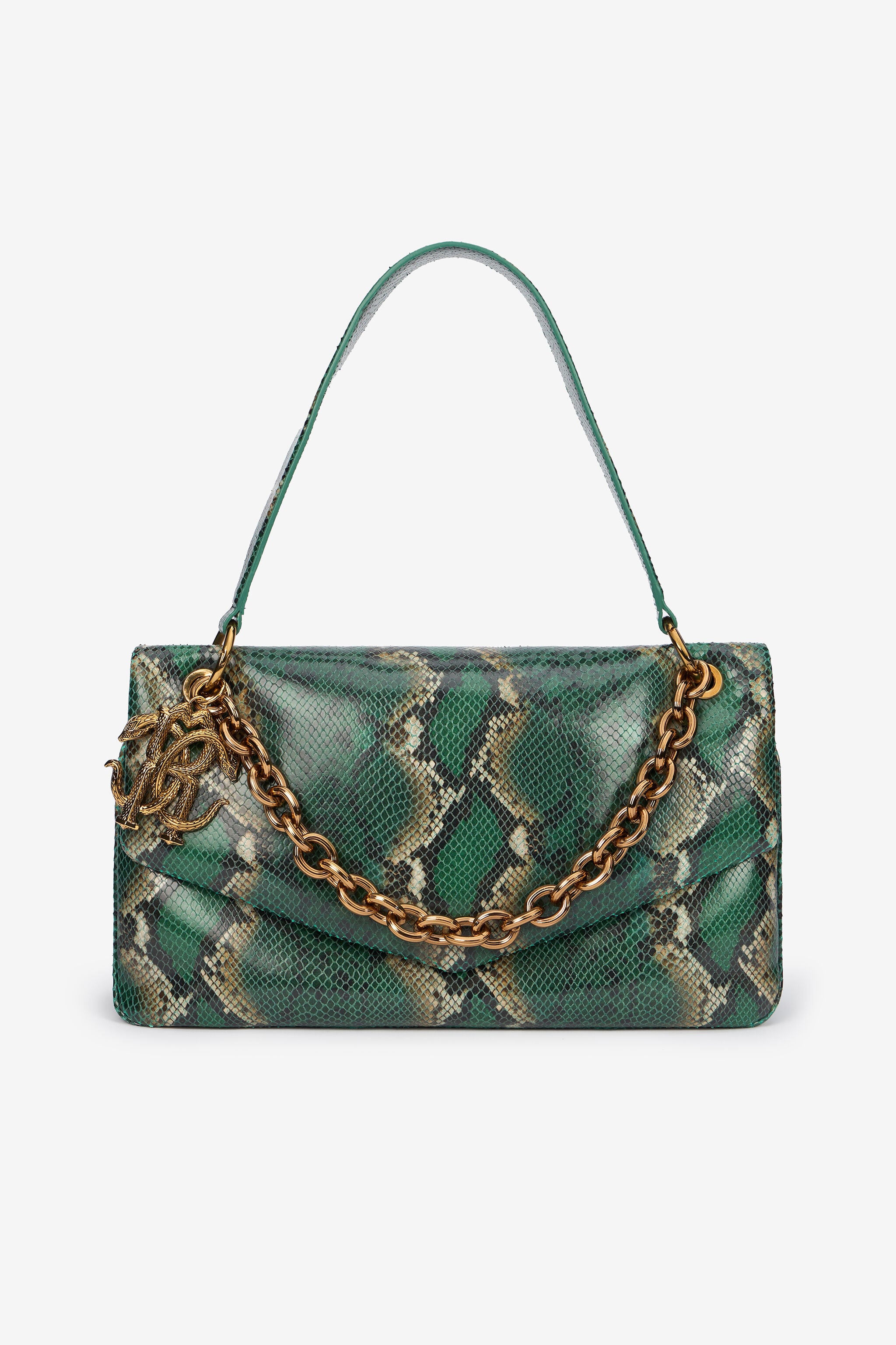 RC Green Bag With Python Print RC Green Bag With Python Print Dark green VWB002-PZ666