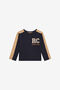 JU Navy and Beige Long-Sleeve T-Shirt JU Navy and Beige Long-Sleeve T-Shirt BLUE M/B.M XJT61S-JD003