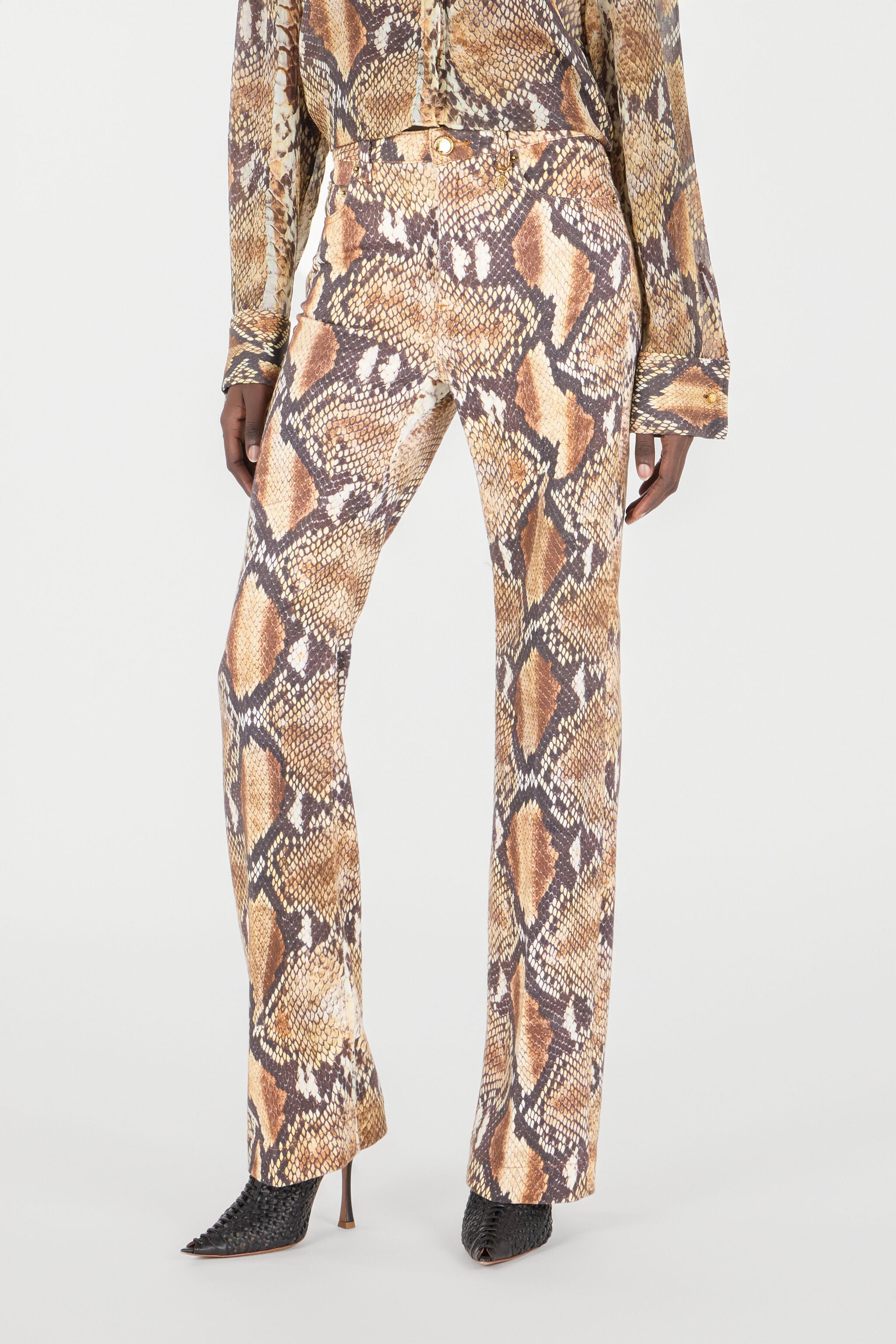 RC Python Print Denim RC Python Print Denim Brown UWJ221-DAN93