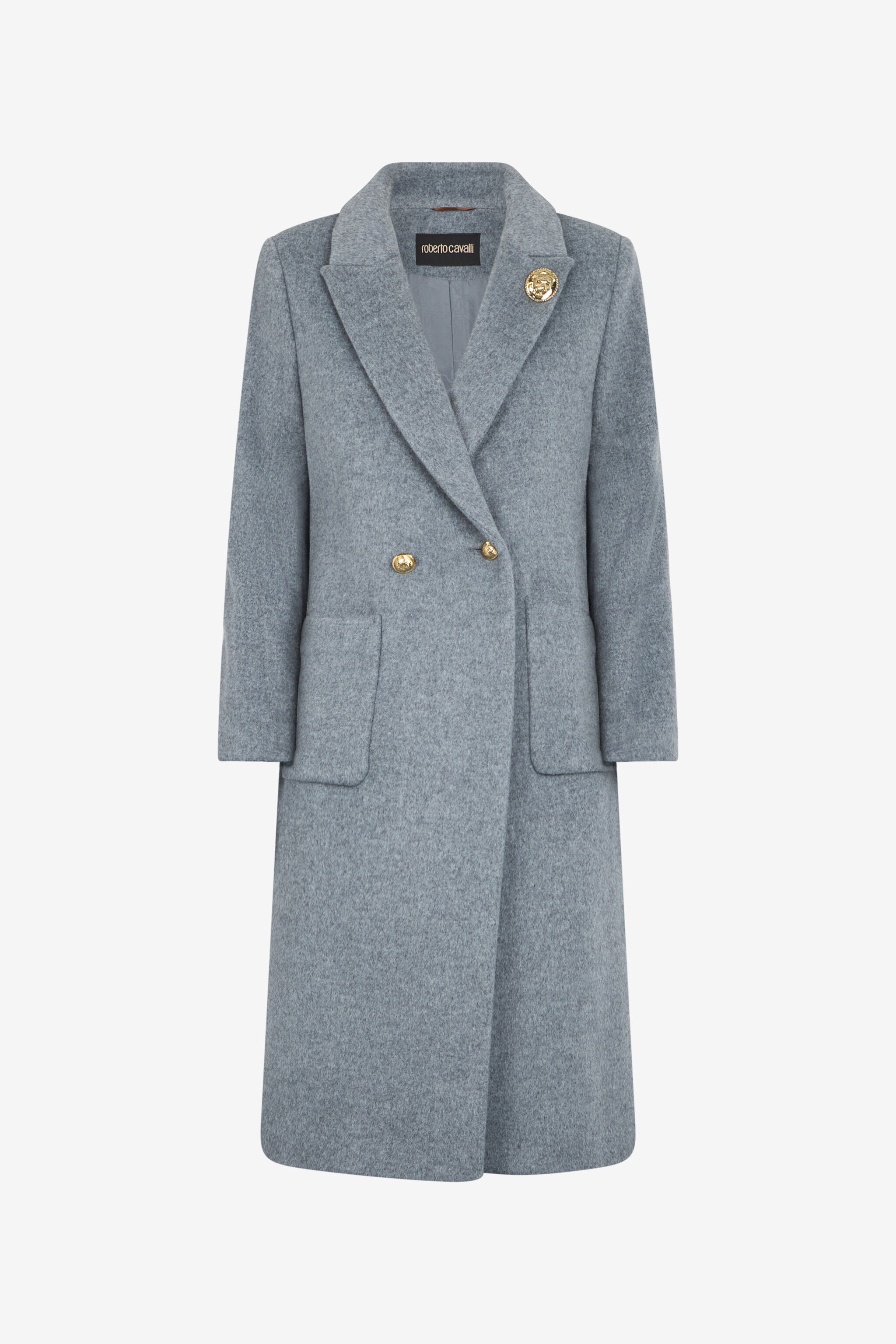 RC Gray Wool Cashmere Coat RC Gray Wool Cashmere Coat GREY MELANGE OOT50C-WH016