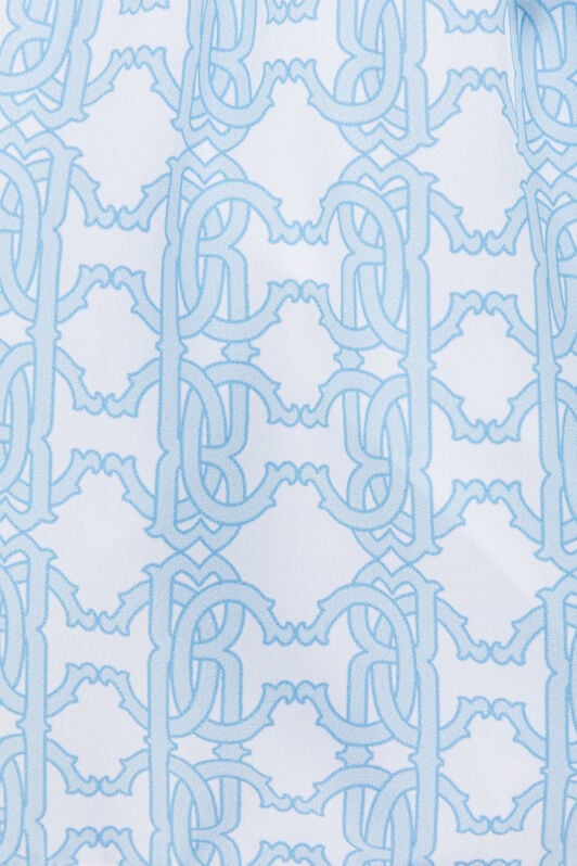 JU RC Monogram-Print Swim Shorts JU RC Monogram-Print Swim Shorts BABY BLUE QJH002-HVF66