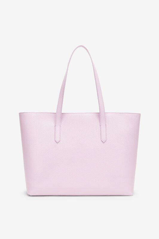 RC Leather shopper tote with RC charm Pink OOB00D-PZA12