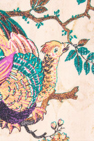 RC Jeans With Oriental Bird Print RC Jeans With Oriental Bird Print Ivory/Pink VKJ207-DAP76