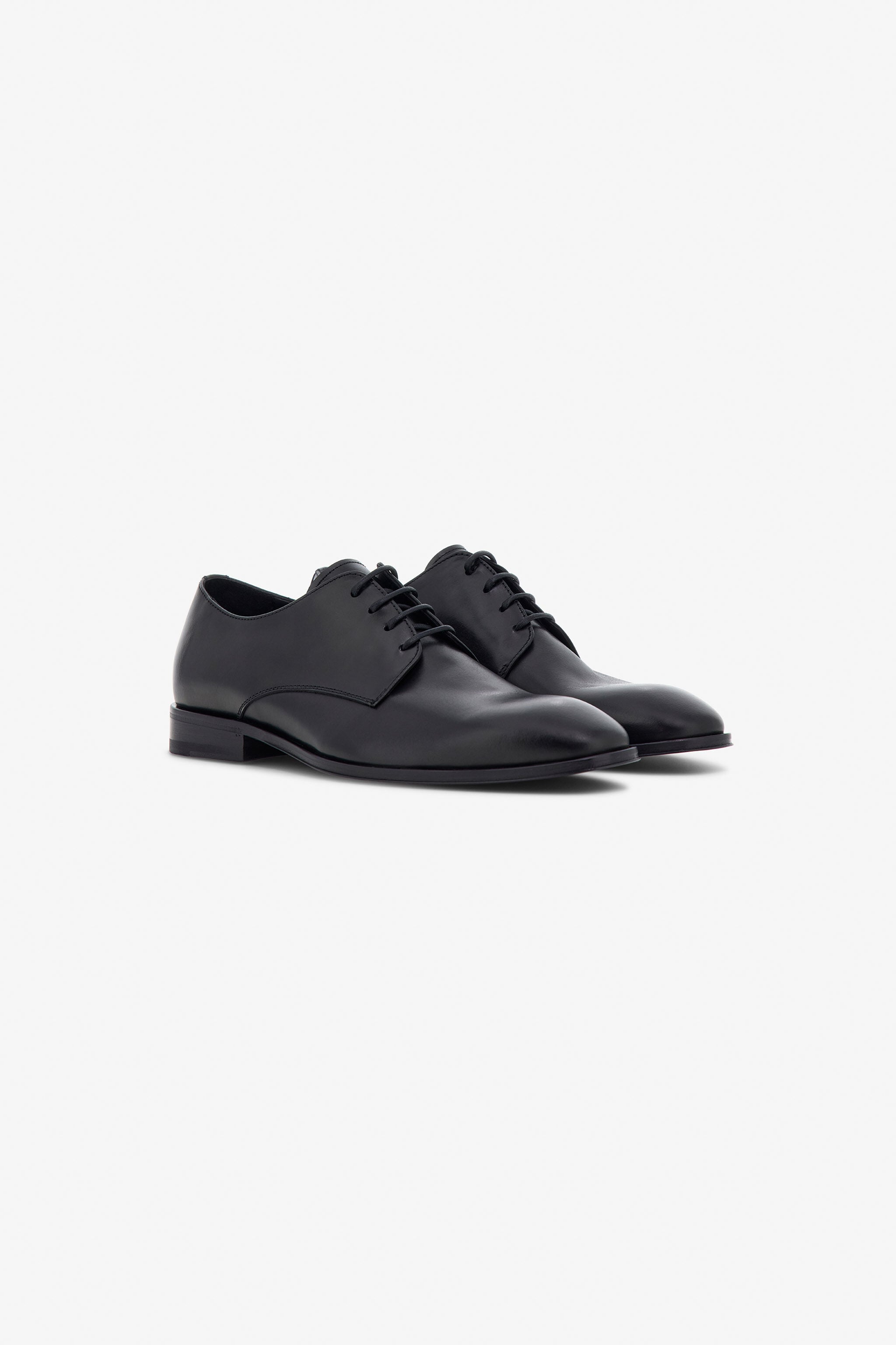 RC Black Leather Laced-Up Shoes RC Black Leather Laced-Up Shoes Black SRS011-PZA84