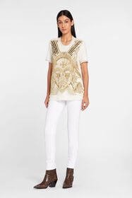 JC Jeans con pannelli in pizzo Just Cavalli Bianco GQLSCY-ISEIO
