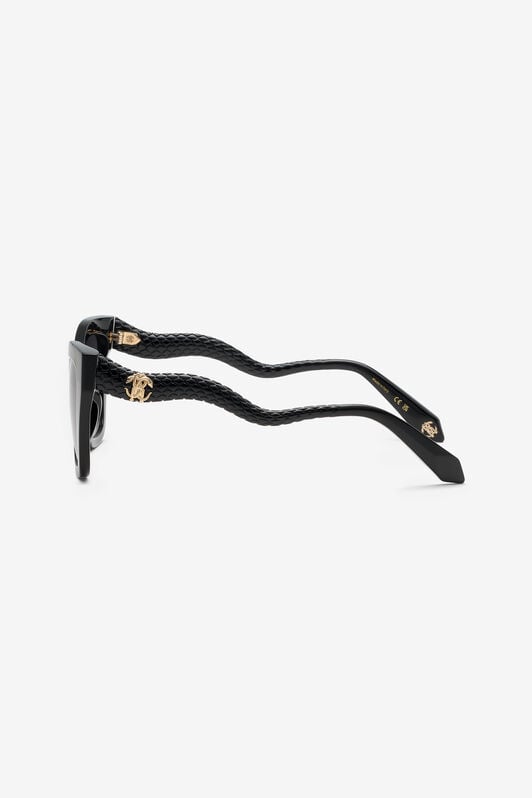 RC Geometrical sunglasses with scale effect temples RC Geometrical sunglasses with scale effect temples Black UALD13-ID208