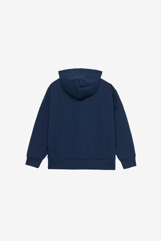 JU Sweatshirt With Contrasting Lettering JU Sweatshirt With Contrasting Lettering Dark blue UJT68D-CF050