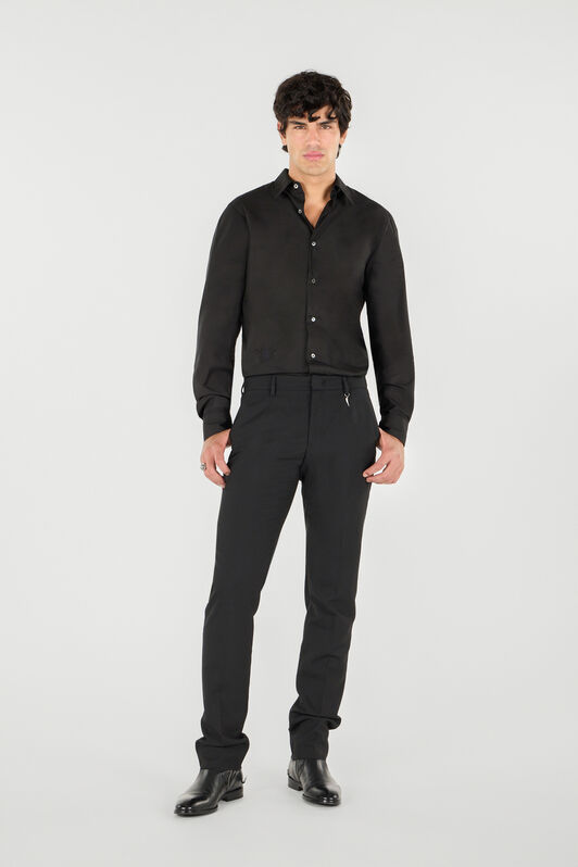 RC Camisa Con Monograma RC Negro SRT700-CH026