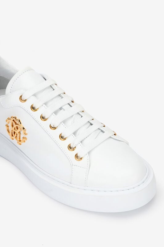 RC White Sneaker With Monogram RC RC White Sneaker With Monogram RC WHITE/WHITE OOS01D-PZ085