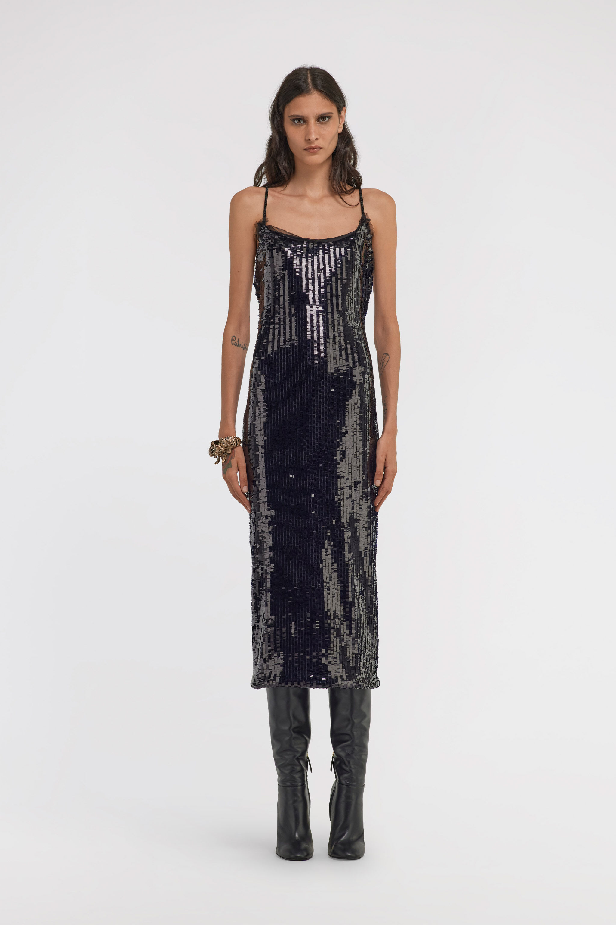 roberto cavalli カシュクール ドレス ワンピース リボン 黒 Sites-robertocavalli-Site