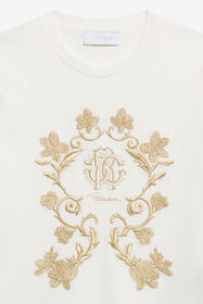 JU T-shirt Bianca In Cotone MILKY WHITE TJT66V-JD001