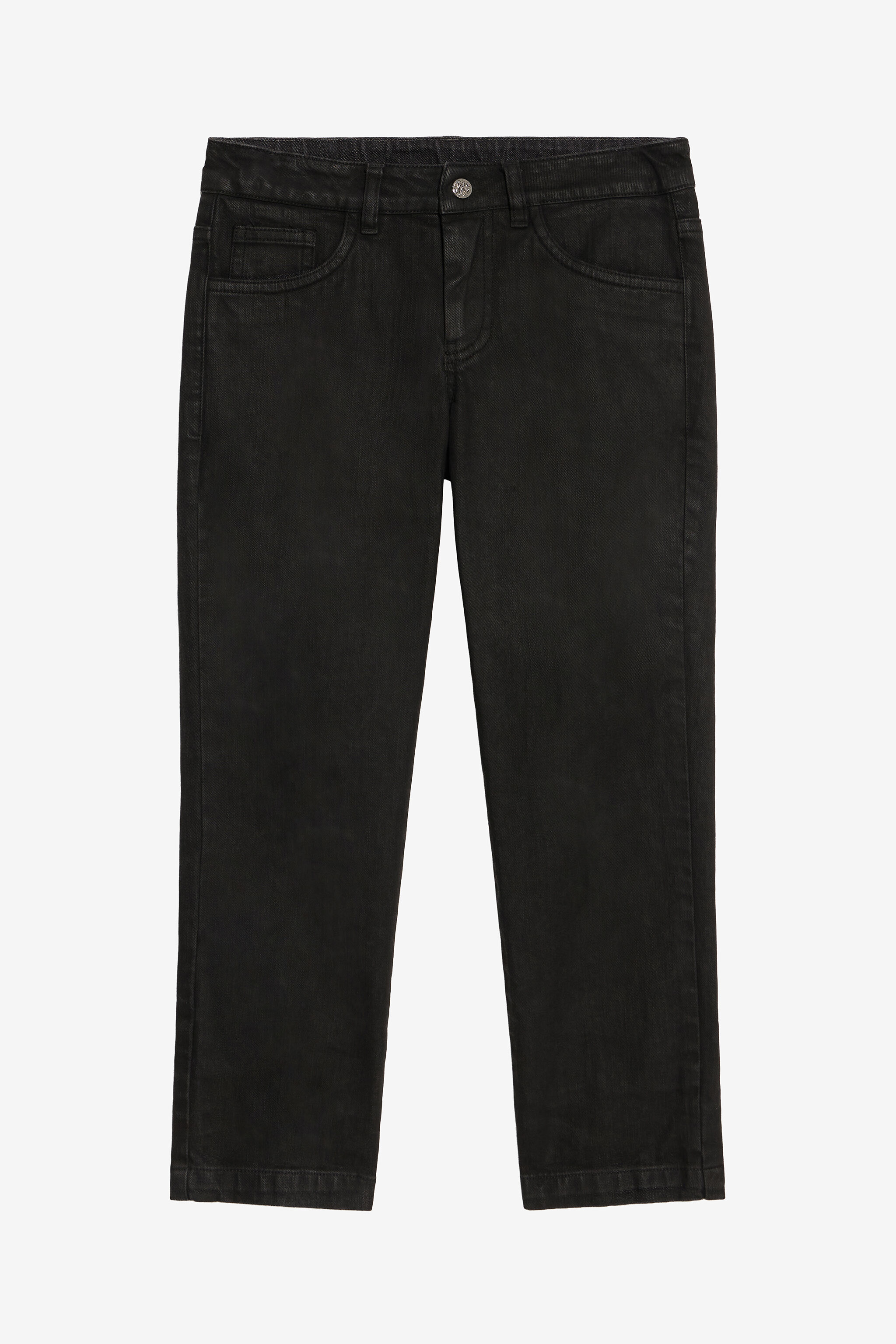 JU Schwarze Jeanshose mit Monogram RC JU Schwarze Jeanshose mit Monogram RC BLACK VJJ22B-DN001