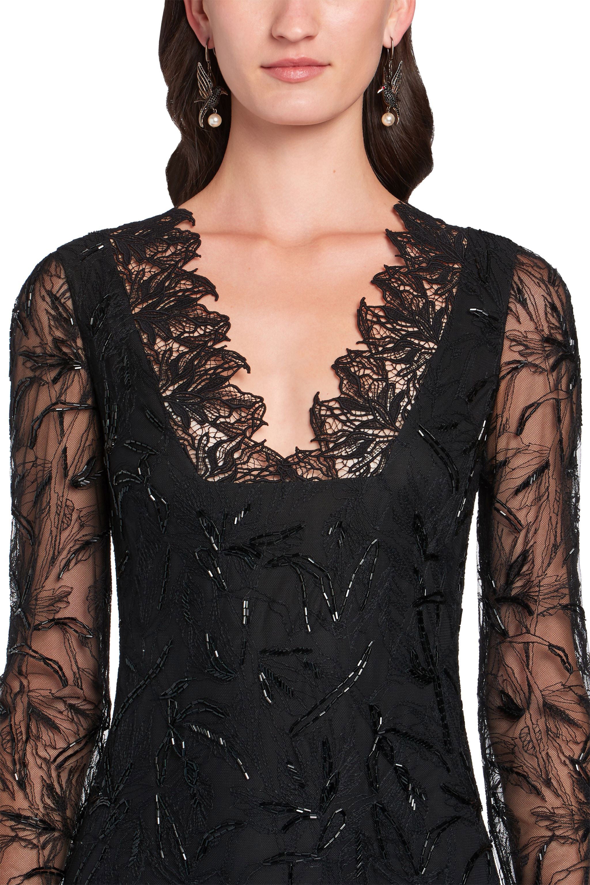 RC Black layered lace gown RC Black layered lace gown Black HQR192-RP061