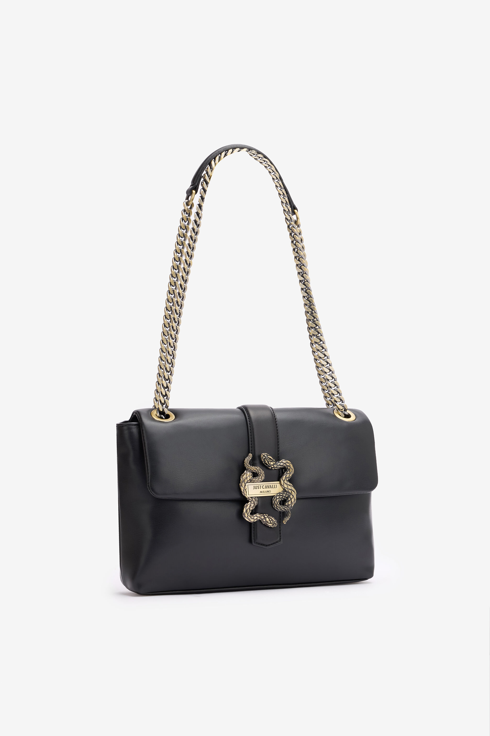JC Bag With Snakes And Logo JC Bag With Snakes And Logo Black SFB222-SF720
