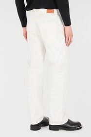 RC Zebra-Print Five-Pocket Pants White URJ206-VMN73