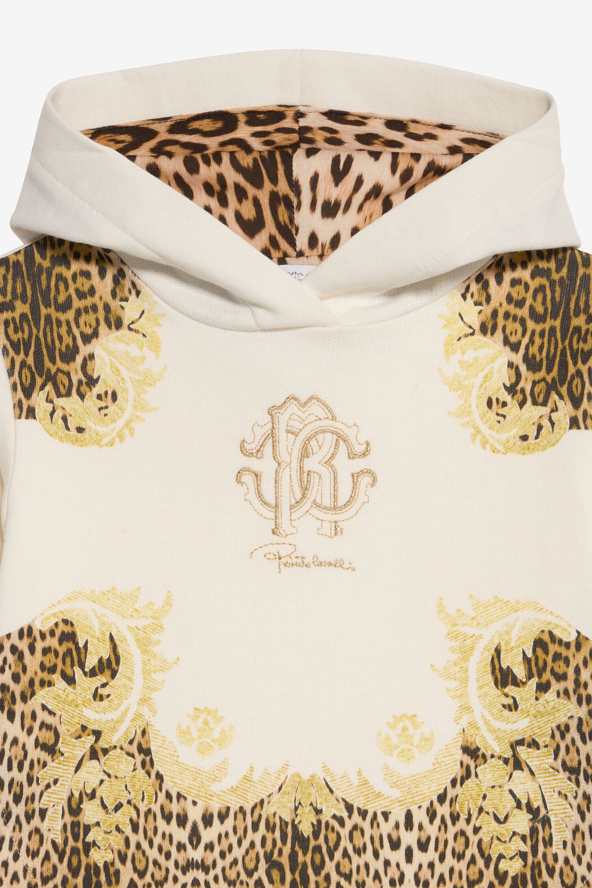 JU Leopard Print Hoodie Dress JU Leopard Print Hoodie Dress MILKY WHITE VJT115-CF050