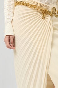 RC Skirt in Pleated Detail IVORY WWT300-KU021