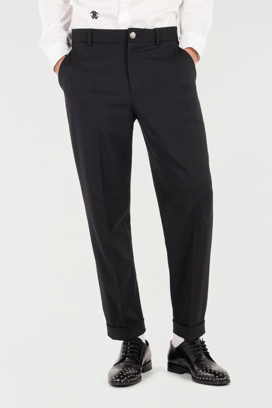 RC Pantalones De Lana Elástica RC Pantalones De Lana Elástica Negro URT247-WP066