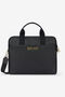 JC Just Cavalli Black Briefcase With Jacquard Strap JC Just Cavalli Black Briefcase With Jacquard Strap BLACK VFB027-VF559