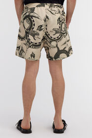 RC Swim shorts with Snake print Elfenbein SYH00A-5RF74