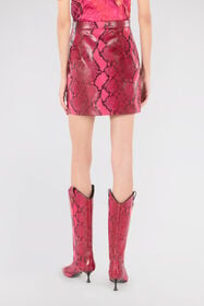 RC Jupe à Imprimé Python Fuchsia UKP302-PN053