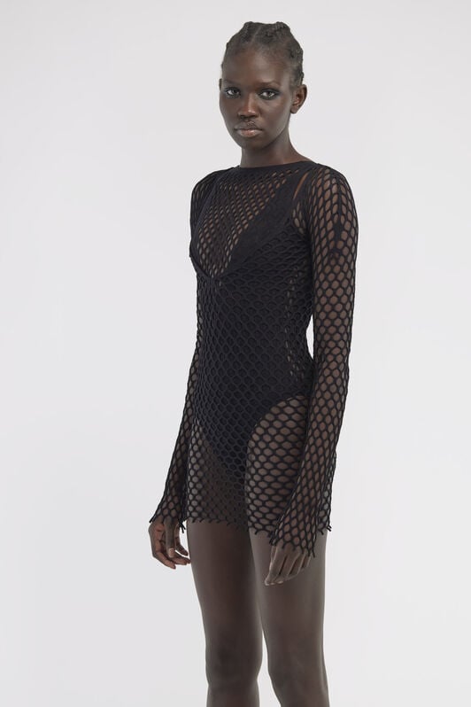 RC Knit swimsuit cover-up RC Knit swimsuit cover-up Black SYW056-MA001