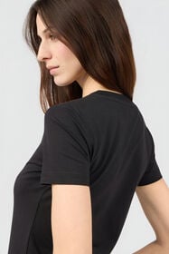 JC T-Shirt Nera con Logo BLACK/GOLD Q61459-Q0362