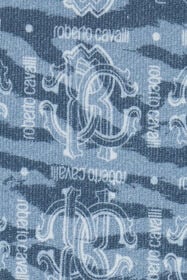 JU Monogram RC Print Zip-Up Sweatshirt LIGHT BLUE/DARK BLUE UJT68E-5OO44