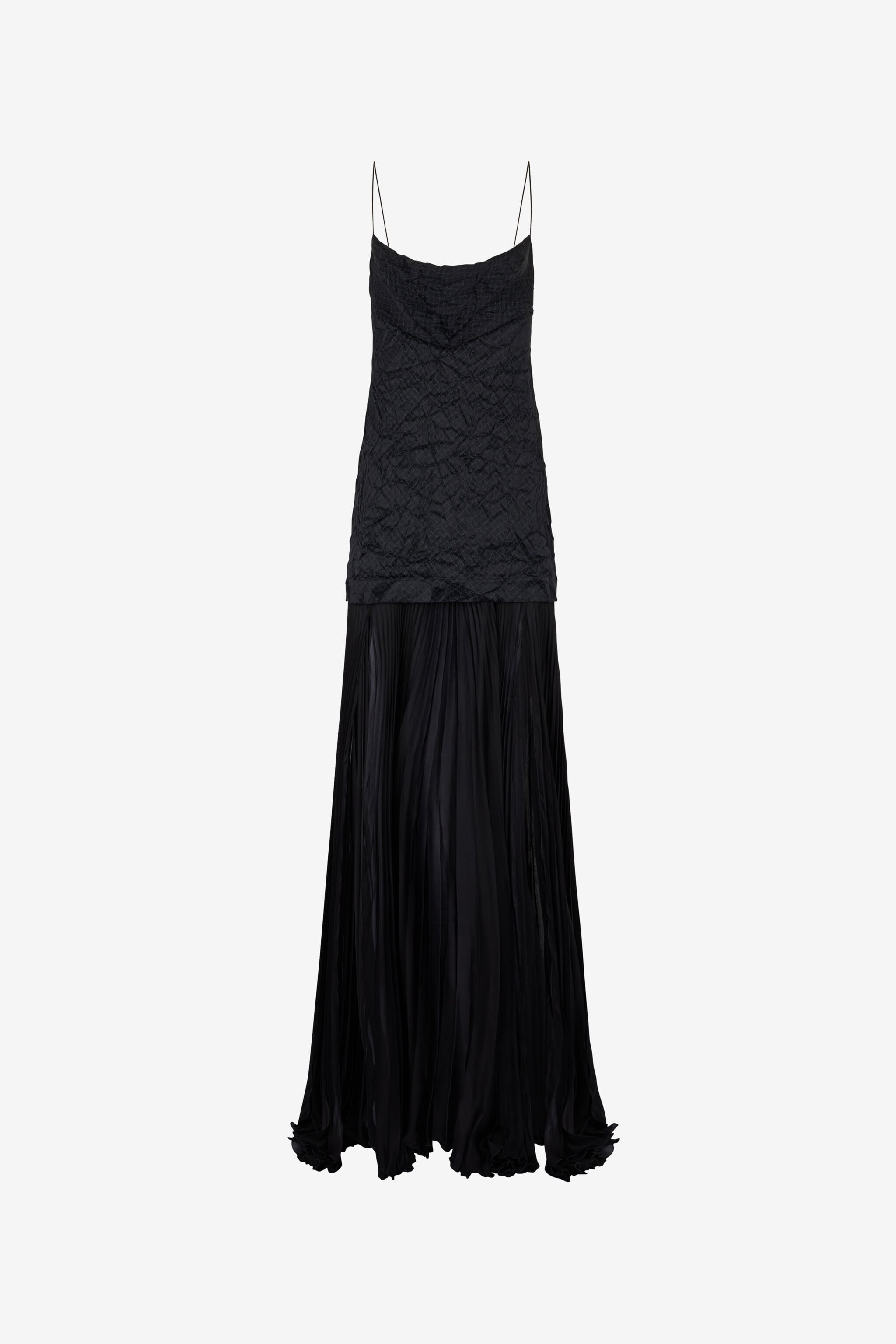 Long Snakeskin-Effect Dress