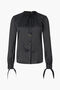 RC Chemise En Soie Façon Serpent Noir UKT702-SZN57