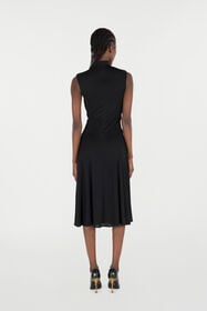 RC Draped Midi Dress Black VKT111-JE034
