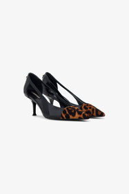RC Décolleté Nere In Pelle Verniciata E Cavallino NERO/MACULATO TKS046-PZV65