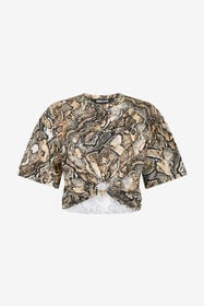 JC Crop Top With Python Print 716 MARZAPAN + 738 C UFT114-UF168