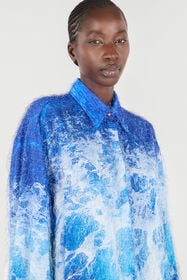 RC Stretto di Messina Print Shirt Blue UWT160-HLN94