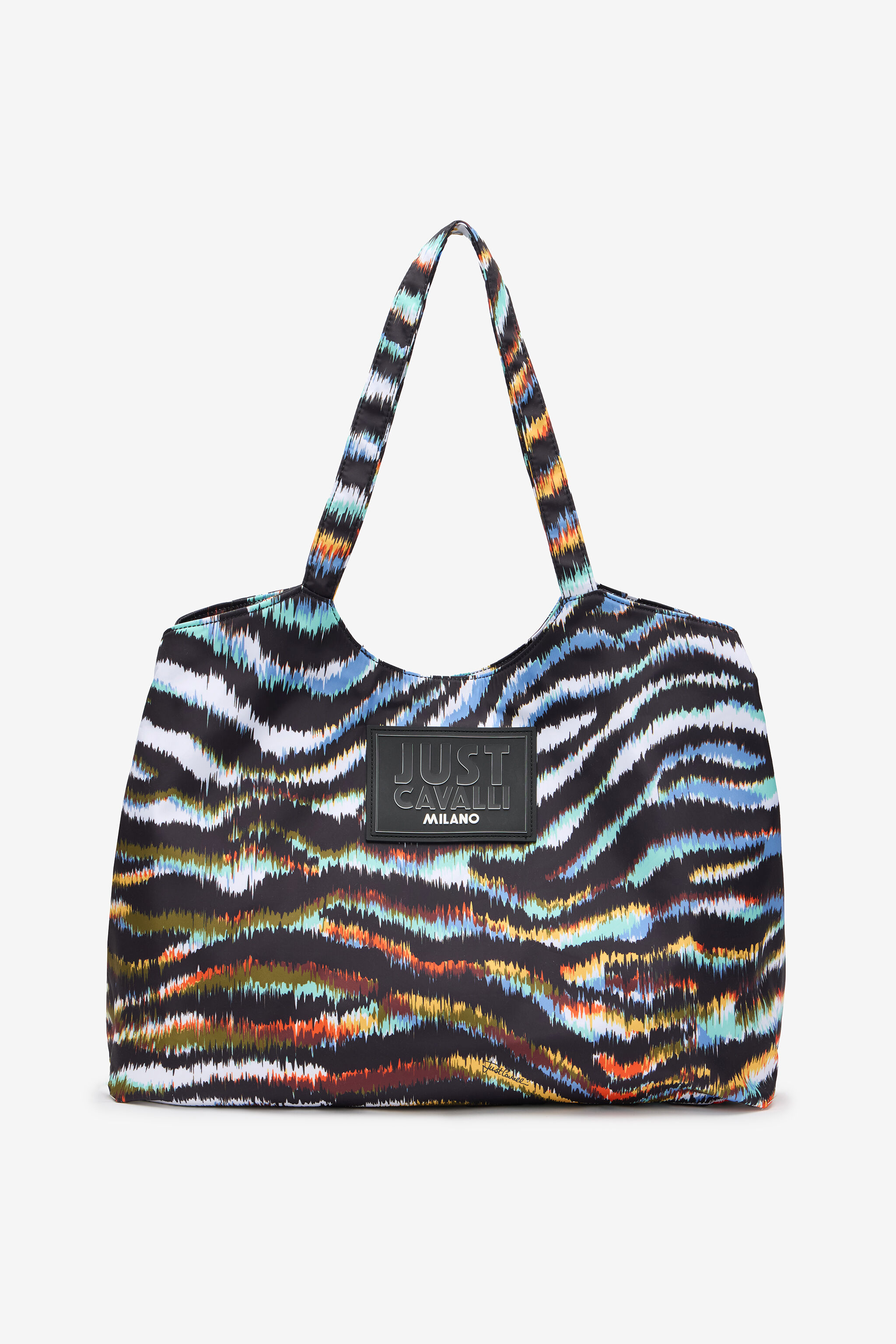 JC Borsa mare con stampa Zebra e patch logo JC Borsa mare con stampa Zebra e patch logo Bleu clair/Noir SFB176-SF671