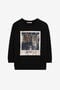 RC Sweatshirt aus Baumwolle mit animalischem Fotodruck RC Sweatshirt aus Baumwolle mit animalischem Fotodruck Schwarz OQT66H-CF050