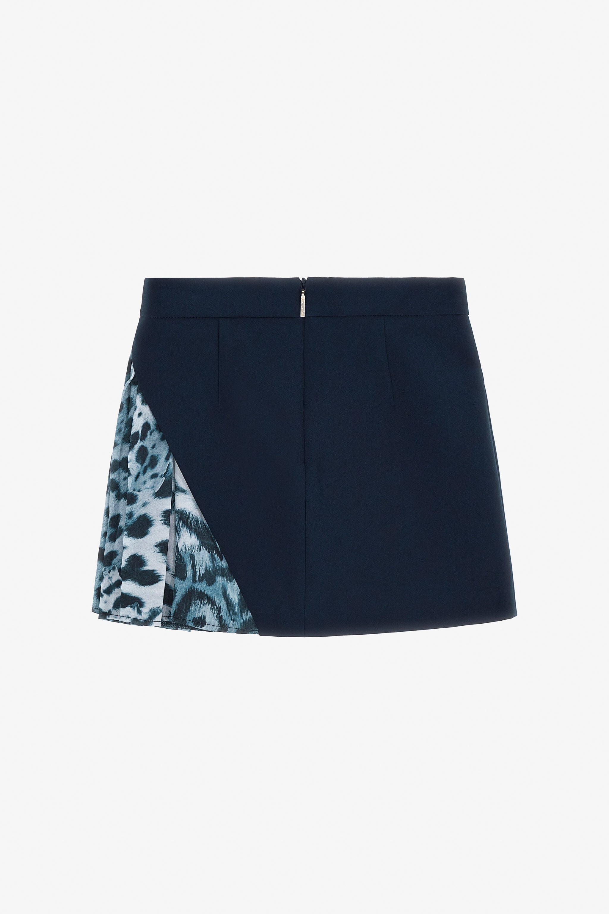 JU Skirt With Jaguar Skin Insert JU Skirt With Jaguar Skin Insert BLUE NAVY TJT30F-KU012