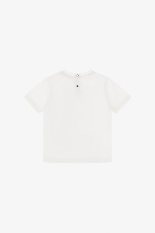 JU Cotton T-Shirt With Print JU Cotton T-Shirt With Print MILKY WHITE TJT632-JD001