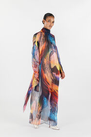 RC Itaca Print Long Dress Blue/Orange UWT140-CKN98