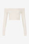 RC Open-Shoulder Crop Top RC Open-Shoulder Crop Top Ivory UKT631-MA001
