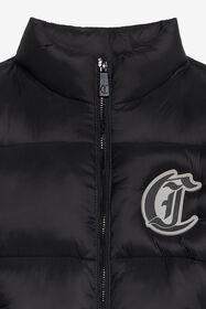JC Black Padded Vest with Logo BLACK XFT42C-SB003