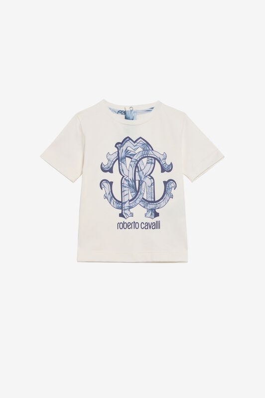 JU Kids T-Shirt With Monogram RC JU Kids T-Shirt With Monogram RC MILKY WHITE TJT647-JD001
