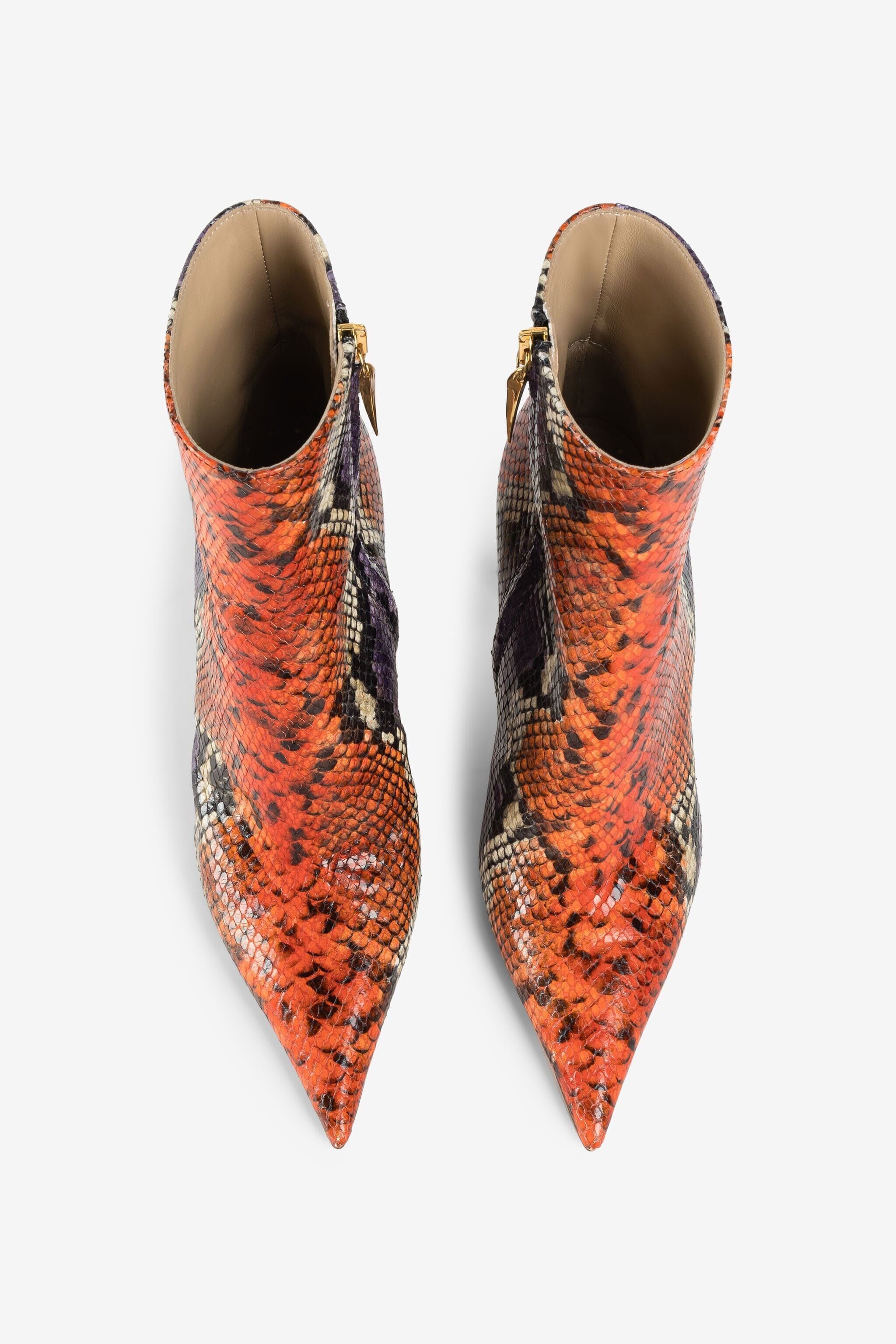 RC Tigerzahn-Stiefeletten mit Pythonprint RC Tigerzahn-Stiefeletten mit Pythonprint MULTICOLOR PKS013-PZ503