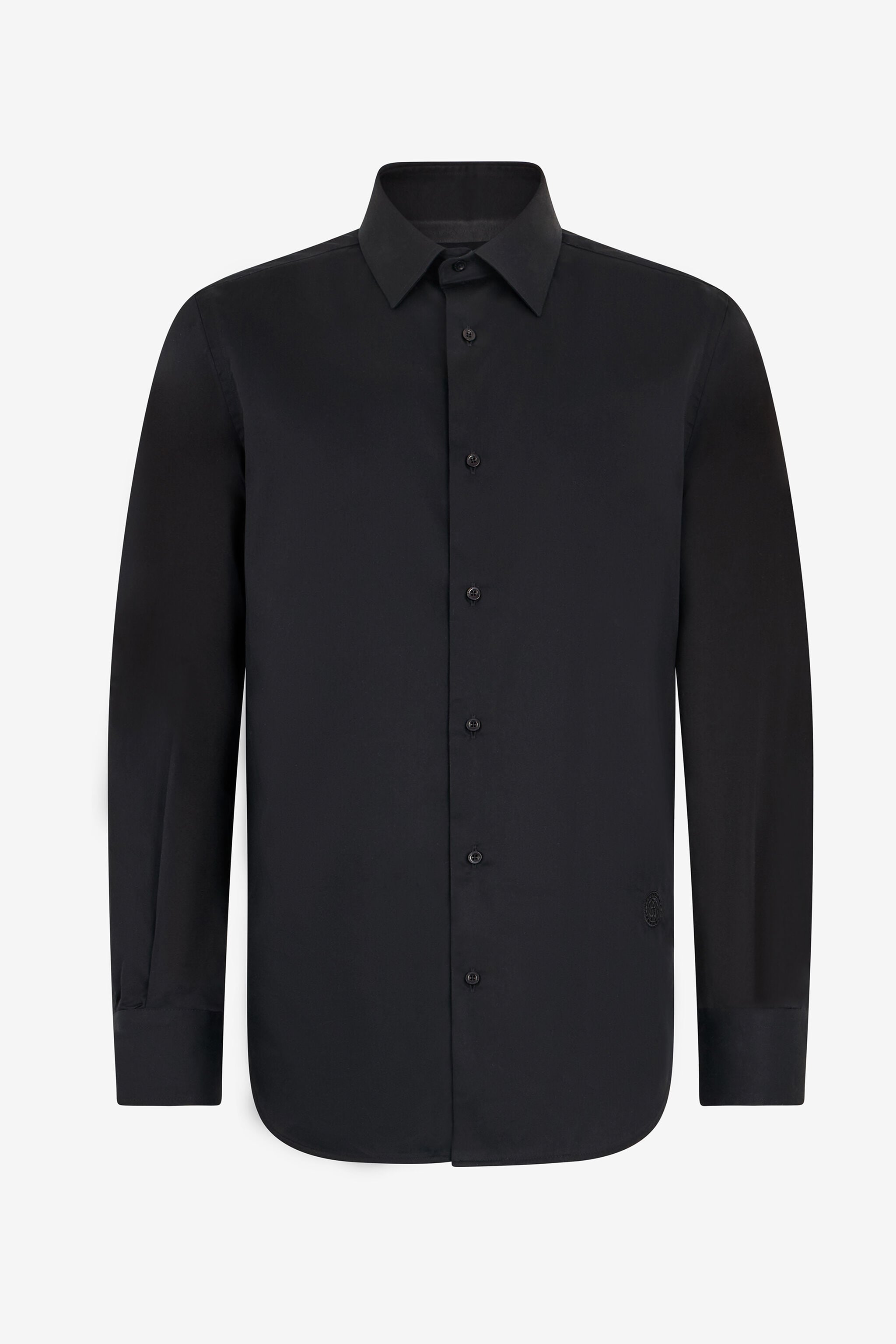 RC Black Shirt With Monogram RC RC Black Shirt With Monogram RC BLACK QOT70G-RD054