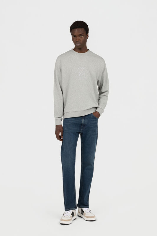 RC Rundhals-Sweatshirt in Grau mit Logo RC Rundhals-Sweatshirt in Grau mit Logo GREY MELANGE TOT66C-CF062
