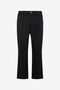 RC Schwarze Hose mit geradem Bein und Falten RC Schwarze Hose mit geradem Bein und Falten BLACK TOT20D-FN015